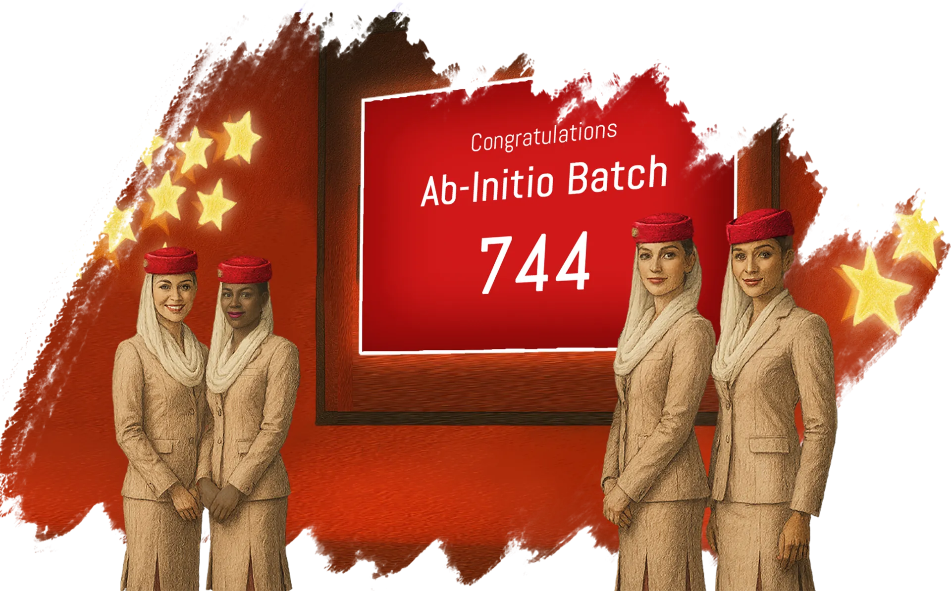 Emirates Ab-Intio Batch 744 - Cabin Crew Graduation