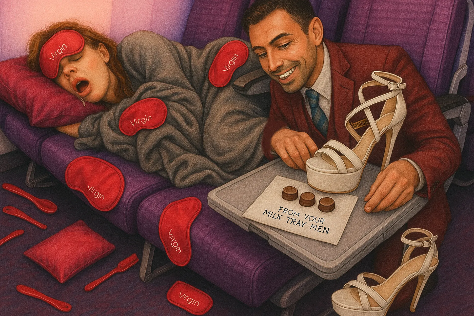 Virgin Atlantic Ghost Flight - From Your Milk Tray Men